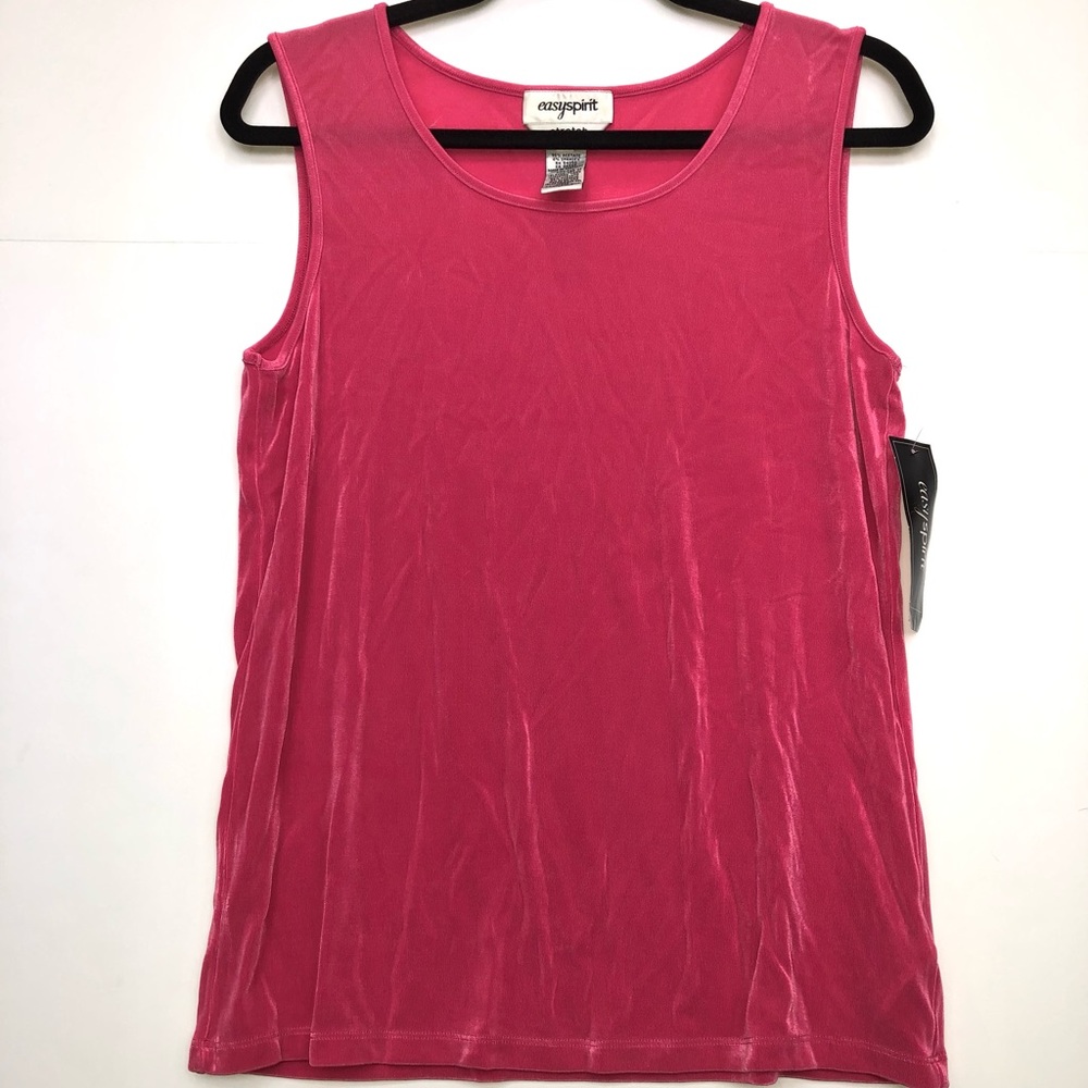NWT Easy Spirit Stretch Traveler Tank Top in Fuchsia Size Large